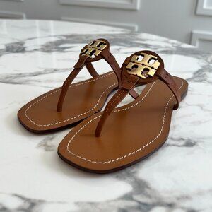 NWT - Tory Burch Mini Miller Leather Thong Sandals - Vintage Vachetta✨